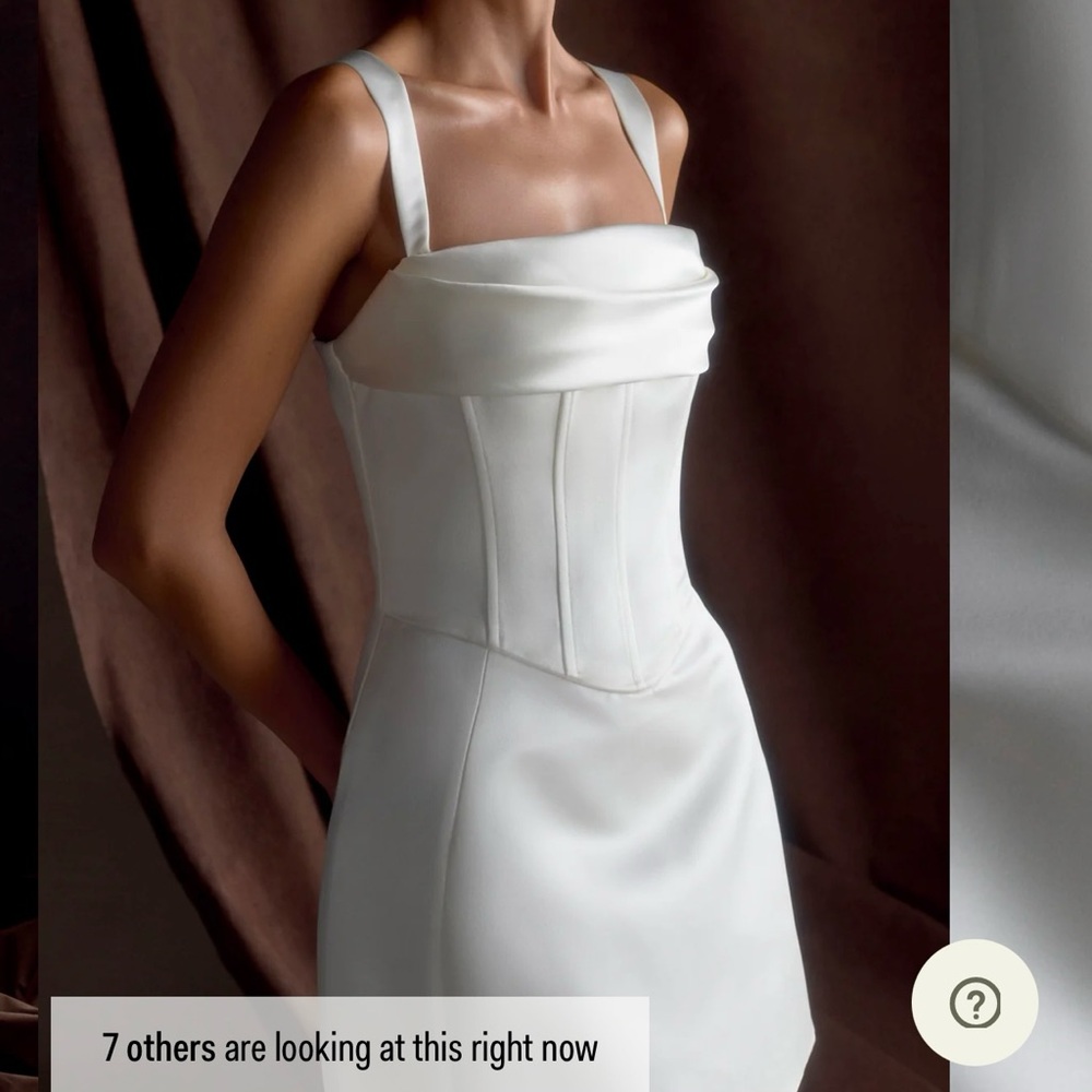 Meshki Isabel Satin Corset Mini Dress